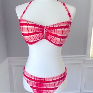 Michael Kors Coral Reef Tie Dye Bikini Coral LARGE